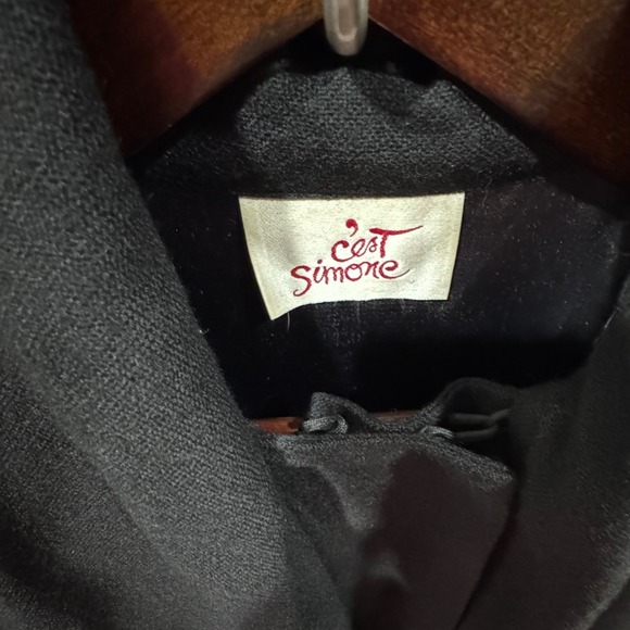 C'est Simone Opera Cape Genuine Mink Tail Fringe Luxury Vintage Evening Wrap - Picture 13 of 14